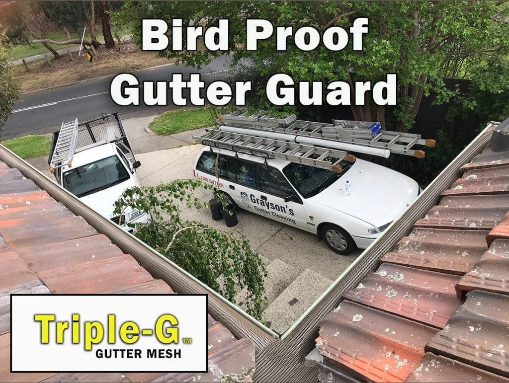Bird Proof Triple-G gutter mesh