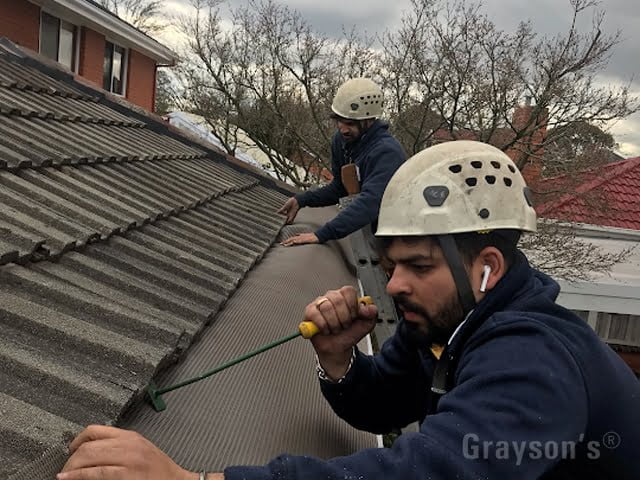 ScrewTight Gutter Guard on a Tiled Roof