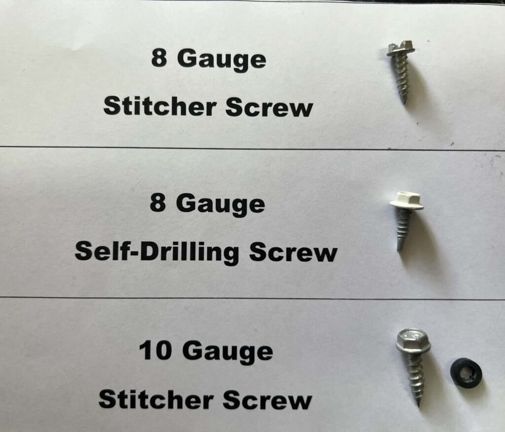 Different Screws used in Gutter Guard installations