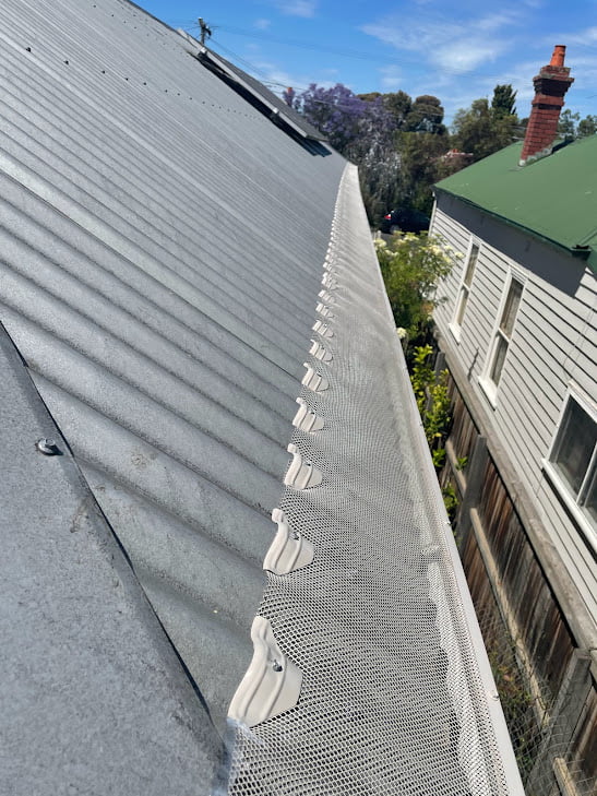 Gutter Guard Installation on Very Steep Roofs